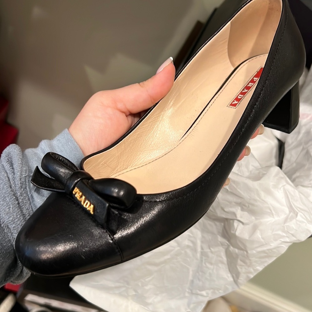 Prada Napa Sport heels